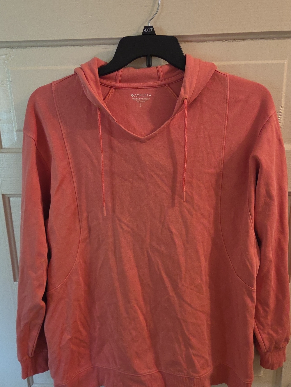 Athleta Coral Drawstring Hoodie